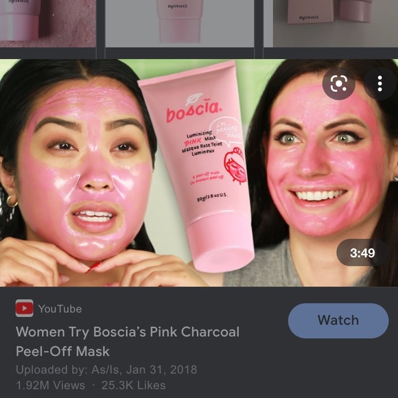 New Boscia Luminizing Pink Charcoal Peel Off Mask - Picture 8 of 12